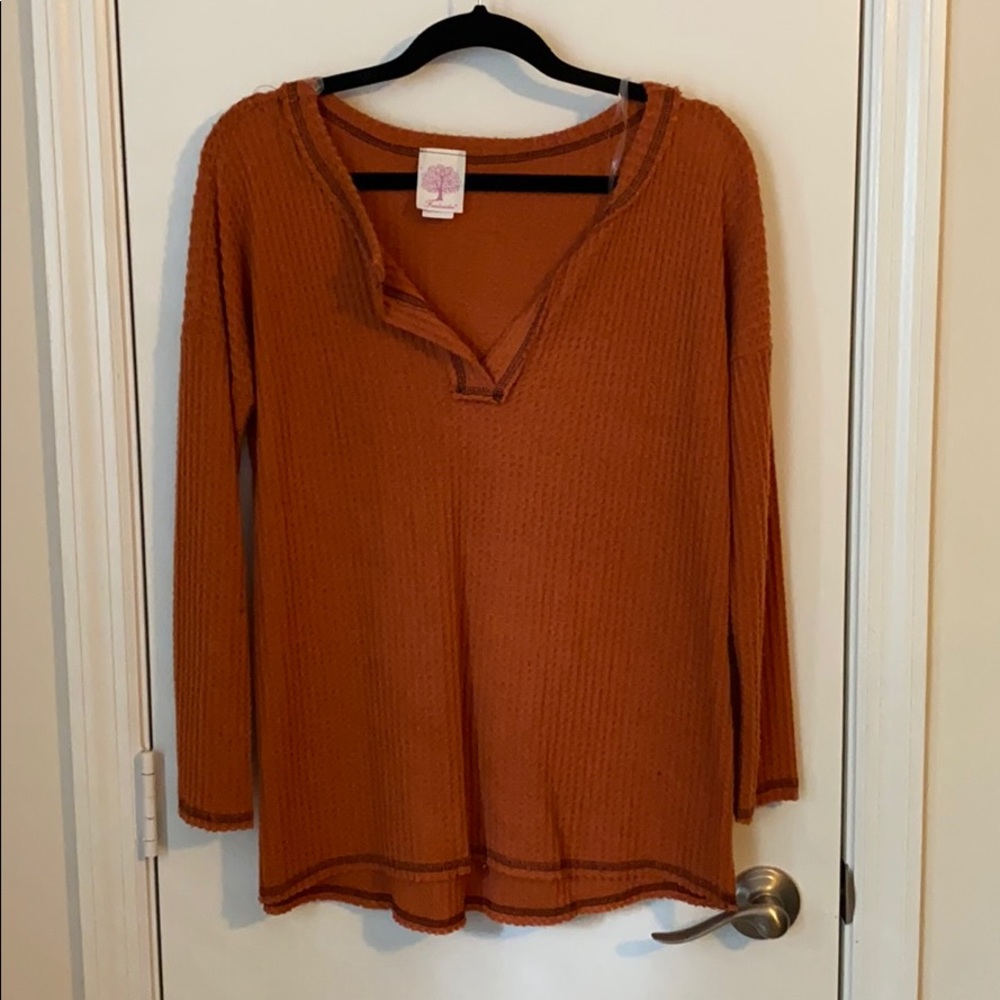 Waffle kit long sleeve shirt size small
